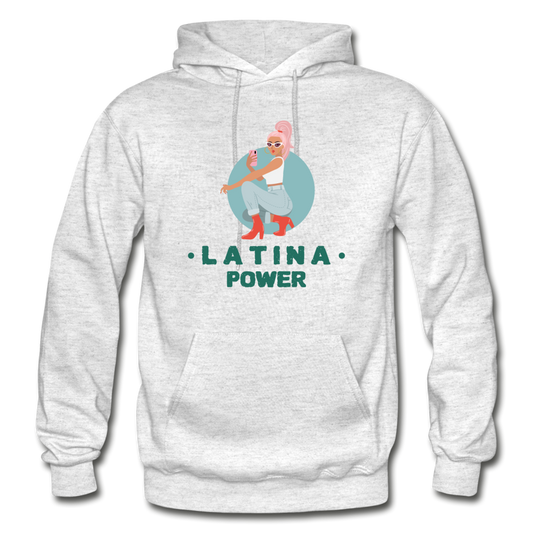 Latina Power - Heavy Blend Adult Hoodie - light heather gray