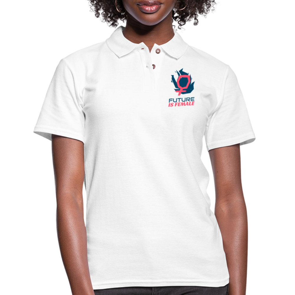 Future Is Female - Women's Pique Polo Shirt - white