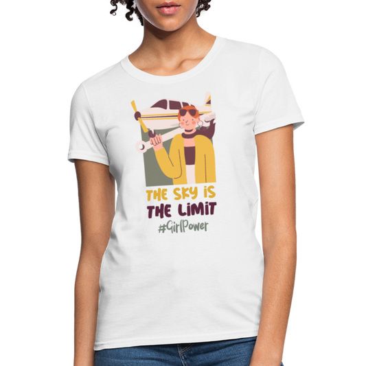 The Sky Is The Limit, Girl Power - Women's T-Shirt - white
