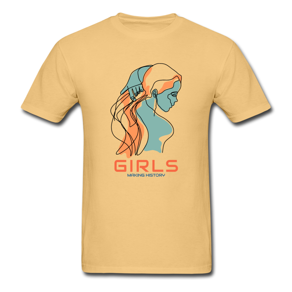 Girls Making History - ComfortWash Garment Dyed T-Shirt - light yellow
