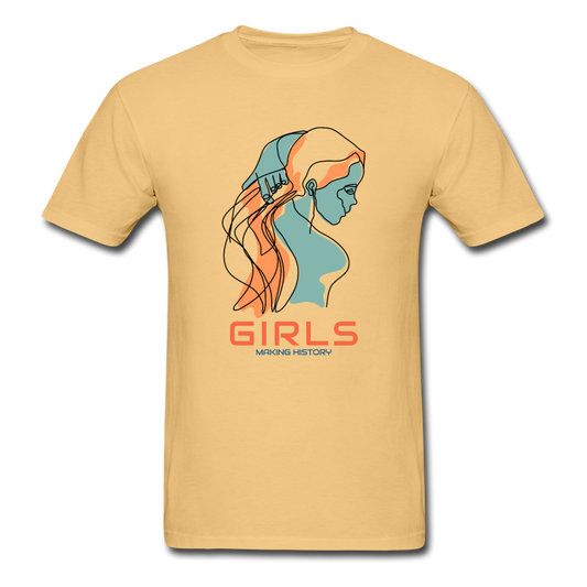 Girls Making History - ComfortWash Garment Dyed T-Shirt - light yellow