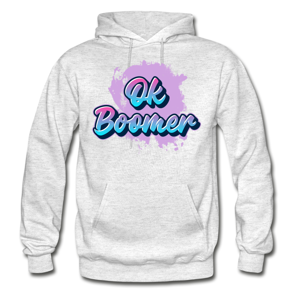 OK Boomer - Unisex Heavy Blend Adult Hoodie - light heather gray