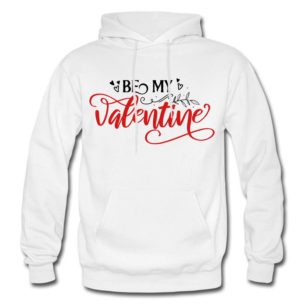Be My Valentine - Heavy Blend Adult Hoodie (whites) - white
