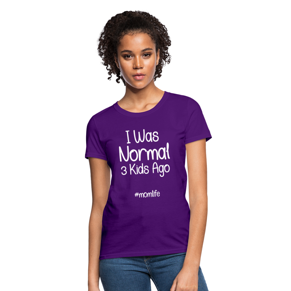 I Was Normal 3 Kids Ago Black - purple
