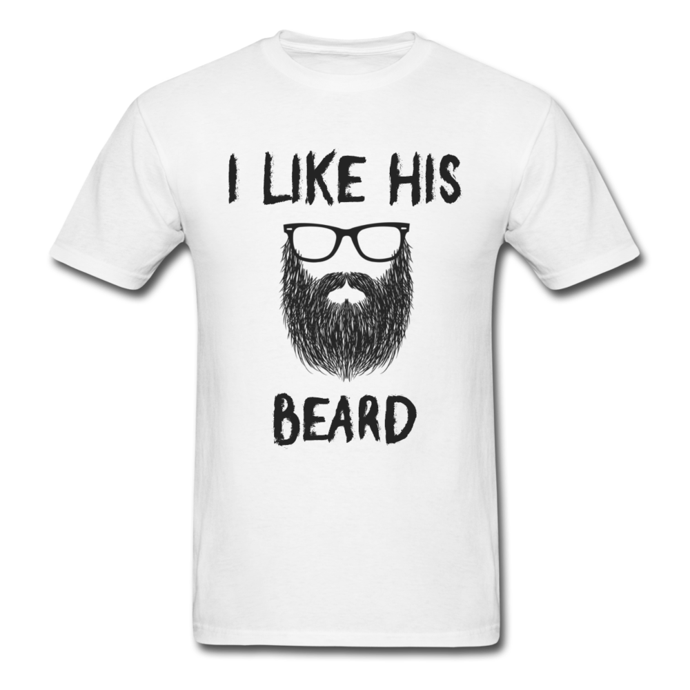 I Like His Beard I Like Her Butt White Shirt, Funny Couple Shirt, Matching Shirt, Honeymoon Wedding Anniversary Husband and Wife Gift Shirt
