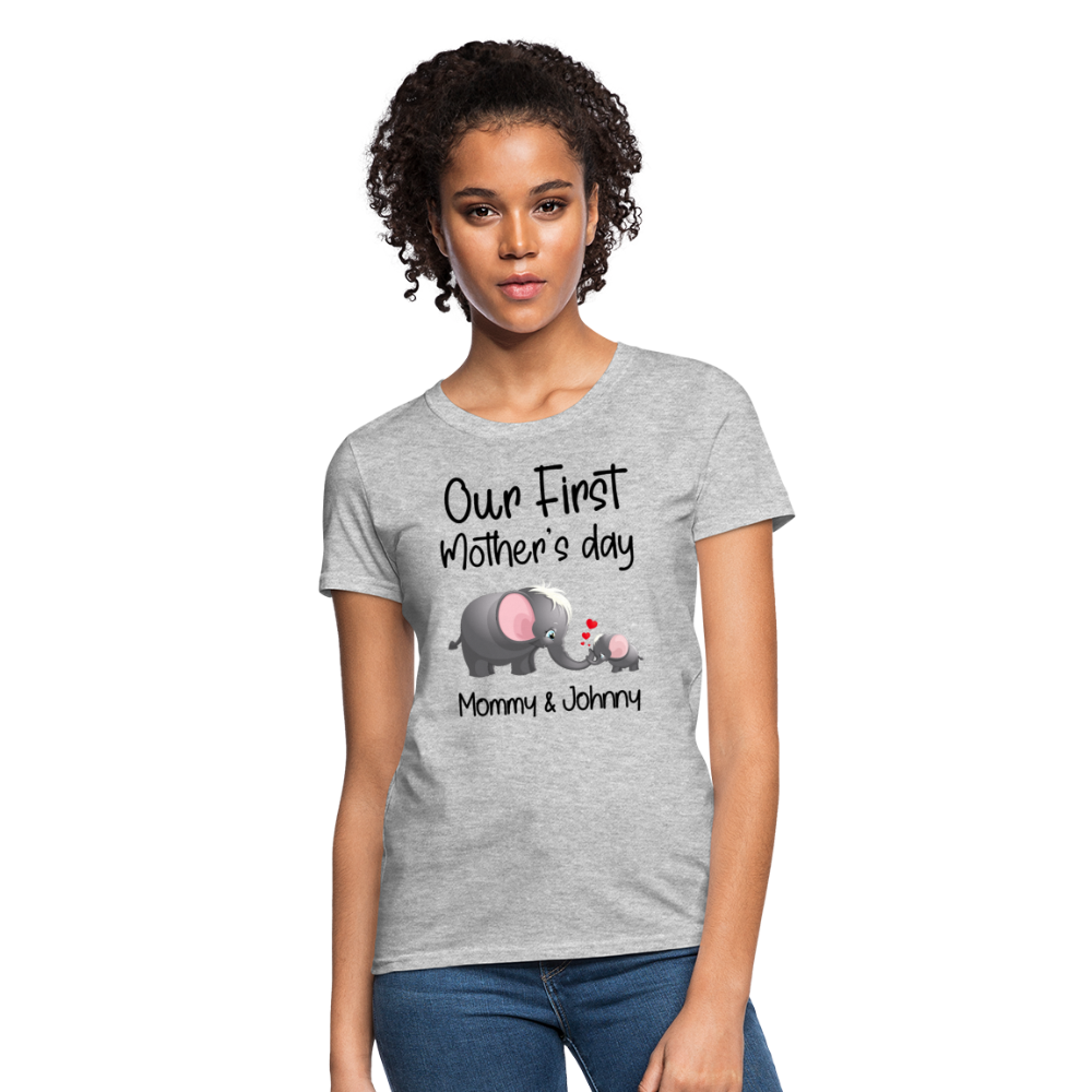 Our First Mothers Day - Women's T-Shirt - heather gray