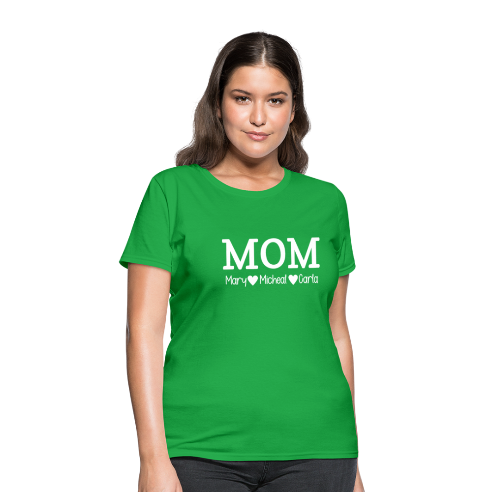 MOM Children White - Women's T-Shirt - bright green