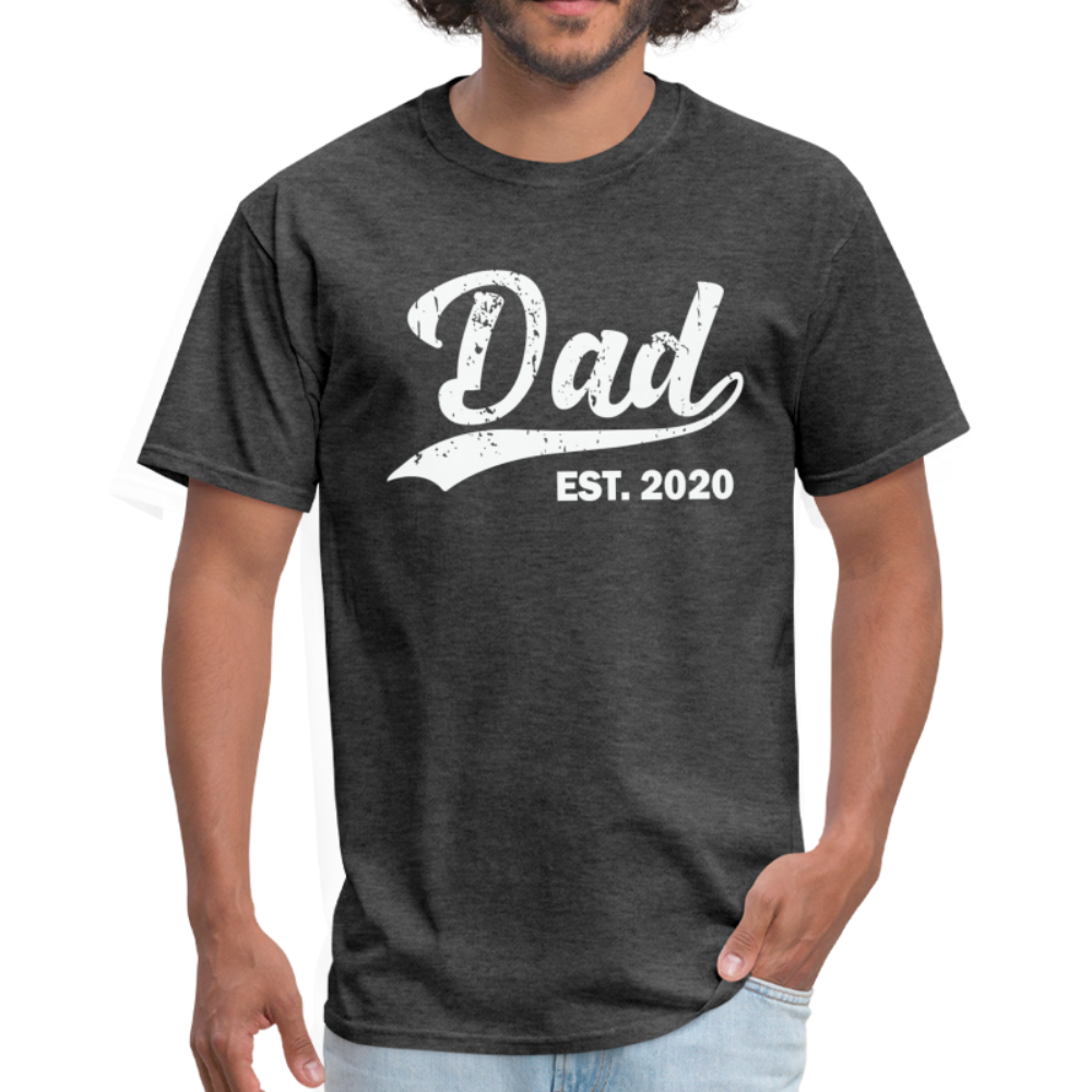 Dad Est - Unisex Classic T-Shirt - heather black