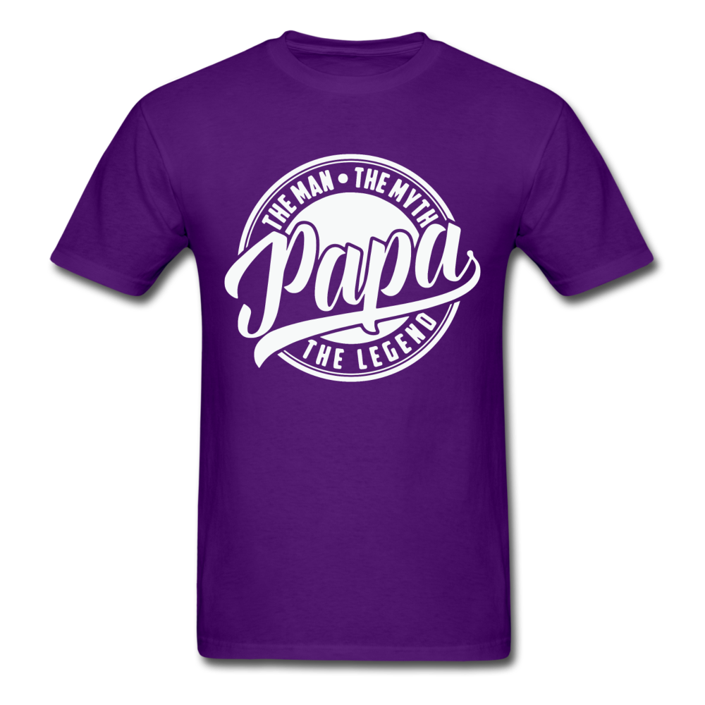 Papa the man the legend - Unisex Classic T-Shirt - purple
