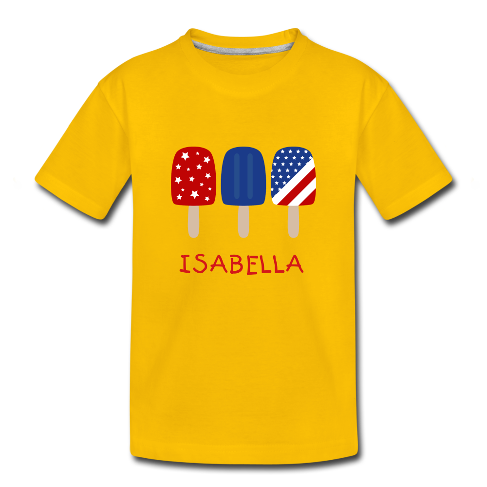 4TH OF JULY - Kids' Premium T-Shirt - sun yellow