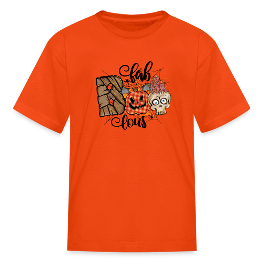 Fabboolous, Halloween Kids Graphic Shirt, Funny Halloween Gift T-Shirt - orange
