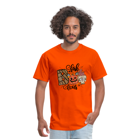Fabboolous, Halloween Unisex Graphic Shirt, Funny Halloween Gift T-Shirt - orange