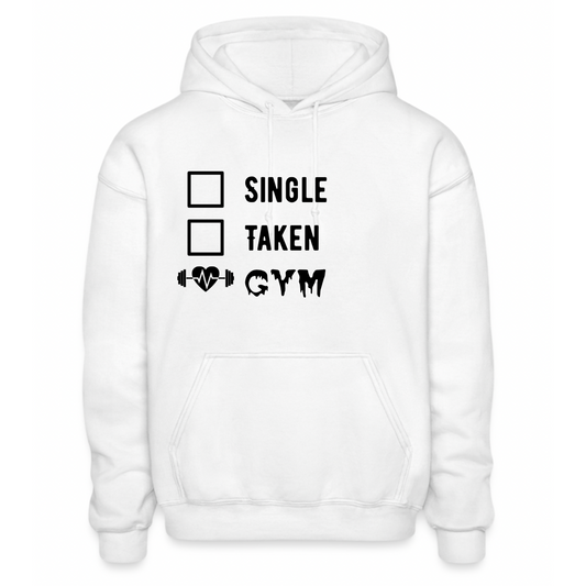Single Taken Personalized Meme Heavy Men Women Hoodie Funny Gift Self Love, Text Glows in Dark