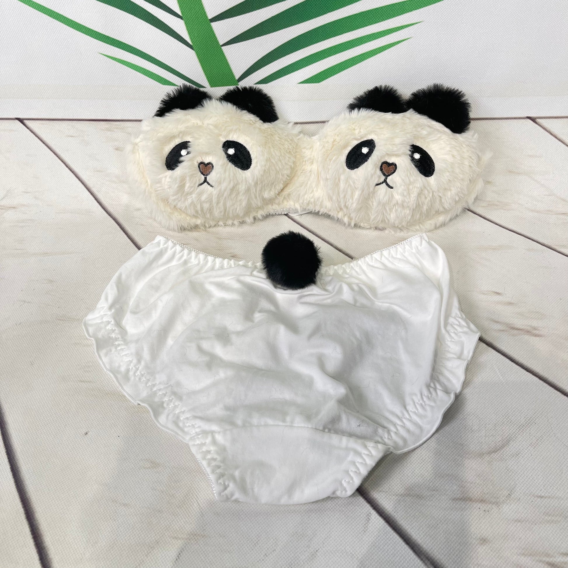 Luxurious Panda Plush Bra Set - Soft and Sexy Women's Underwear – KEMOLENE™