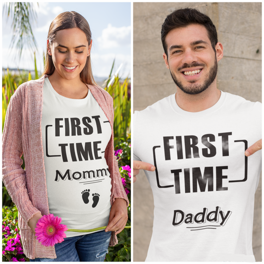 Camisa de mamá por primera vez, Camisa de papá por primera vez, Regalo de anuncio de embarazo, Papá para ser, Camisa de mamá para ser, Regalo embarazada, Nuevo regalo de Baby Shower