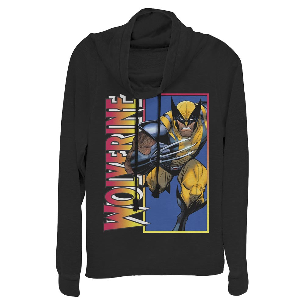 Junior's Marvel Classic Wolverine Cowl Neck