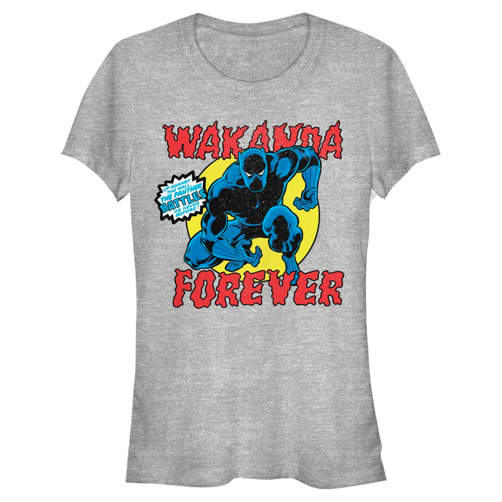 Junior's Marvel Panther Battles T-Shirt
