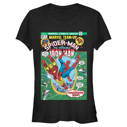 Junior's Marvel Spider Iron T-Shirt