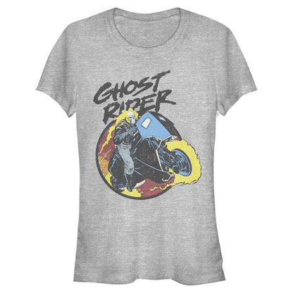 Junior's Marvel GHOST RIDER 90S T-Shirt