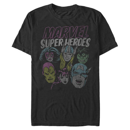 Men's Marvel Grunge Heroes T-Shirt