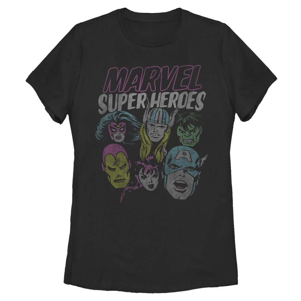 Women's Marvel Grunge Heroes T-Shirt