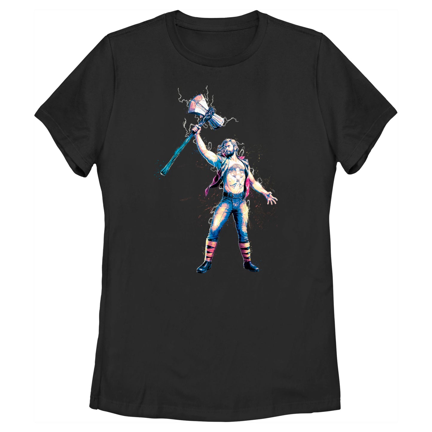 Women's Marvel Thor Love and Thunder Stormbreaker Salute T-Shirt