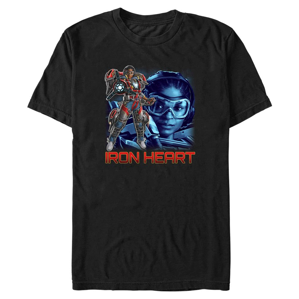 Men's Marvel Black Panther Wakanda Forever Iron Heart Hero T-Shirt