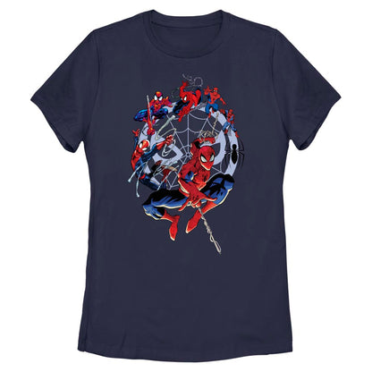 Women's Marvel Spider-Man Beyond Amazing SPIDEY CIRCLE EVOLUTION T-Shirt