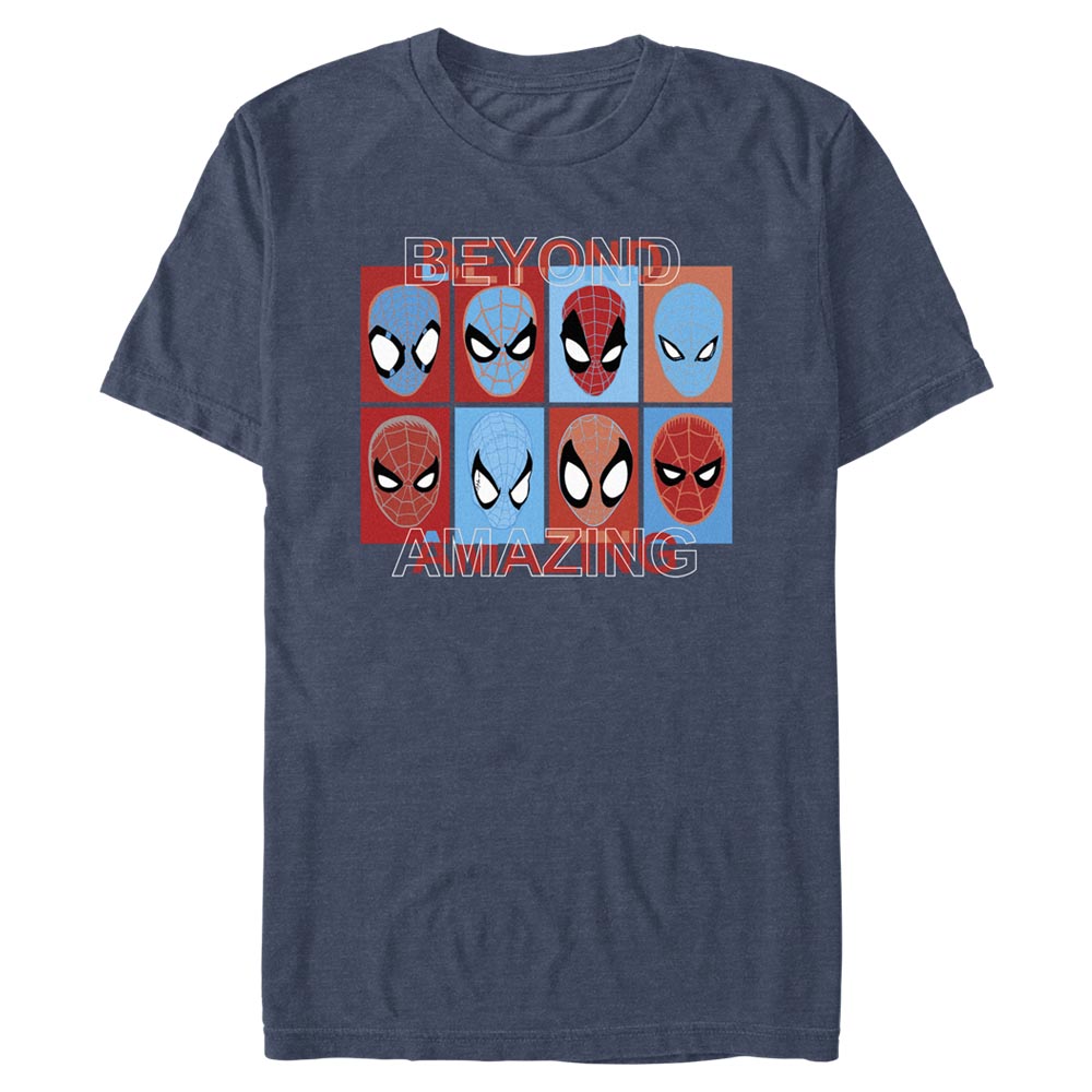 Men's Marvel Spider-Man Beyond Amazing SPIDEY SQUARES BEYOND T-Shirt
