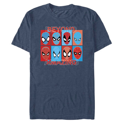 Men's Marvel Spider-Man Beyond Amazing SPIDEY SQUARES BEYOND T-Shirt