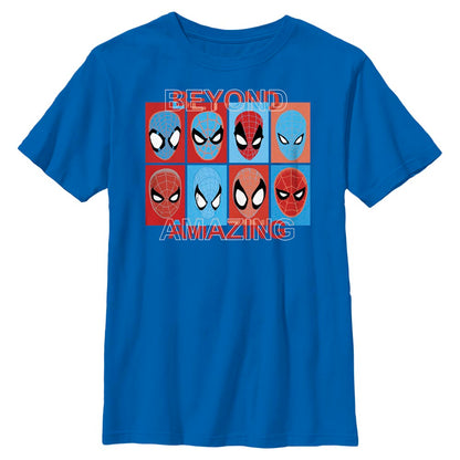 Boy's Marvel Spider-Man Beyond Amazing SPIDEY SQUARES BEYOND T-Shirt