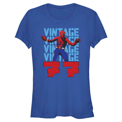 Junior's Marvel Spider-Man Beyond Amazing VINTAGE 77 SPIDEY T-Shirt