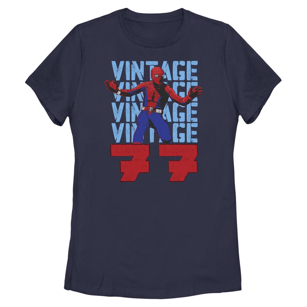 Women's Marvel Spider-Man Beyond Amazing VINTAGE 77 SPIDEY T-Shirt
