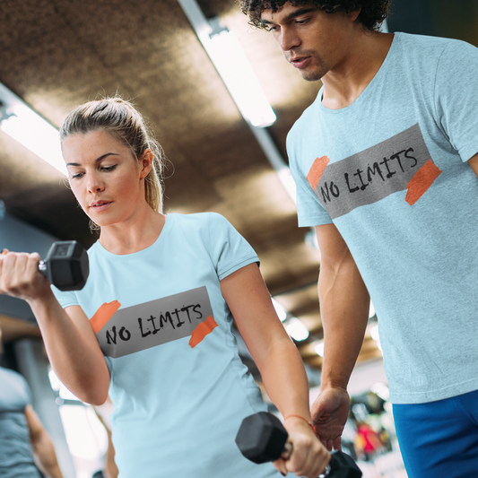 No Limit Women Men Unisex Motivational Shirt, Positive Vibes, Workout Tee Inspirational Tee, Gym Shirt