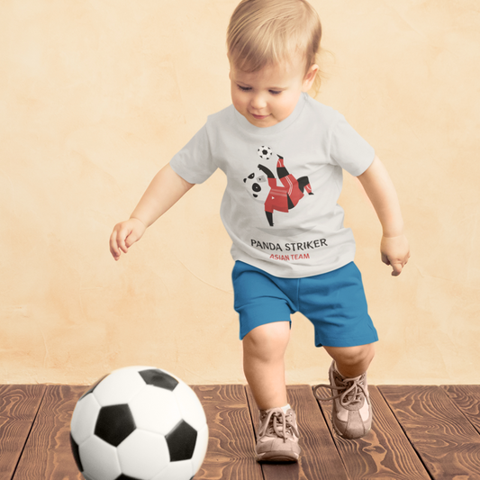 Panda Striker, equipo asiático - Camiseta premium para niños pequeños
