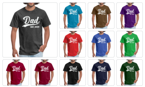 Personalized Dad Est Tshirt, Custom Dad Shirt, Gift for dad, New Daddy Shirt, Fathers Day Gifts, Dad Gifts, Best Dad Shirt