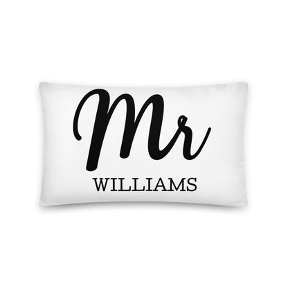 Mr and Mrs Pillows With Insert Wedding Anniversary Engagement Gift Personalized Bedroom Bridal Shower Gift Personalized Pillow With Insert Family Name