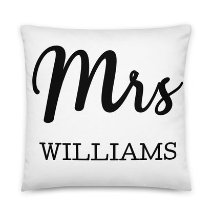 Mr and Mrs Pillows With Insert Wedding Anniversary Engagement Gift Personalized Bedroom Bridal Shower Gift Personalized Pillow With Insert Family Name