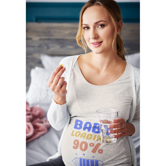 Baby Loading 90% - Women Maternity T-Shirt