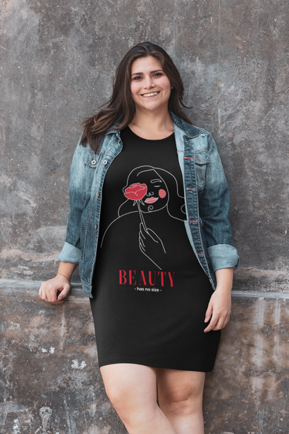 Beauty Has No Size Women Dress, Body Positive Outfit, Beautiful Woman Dress, Gift for Her, Body Confidence, Positive Message Dress