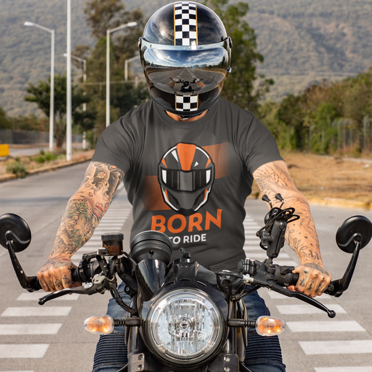 Camiseta unisex Born To Ride Biker, idea de regalo para Biker, camiseta de motocicleta vintage, regalos de amante de la motocicleta para papá