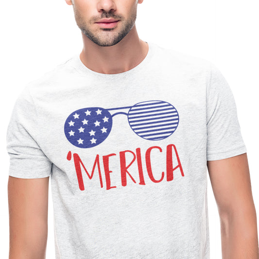 Camisa Merica Camisa unisex, camisa del 4 de julio, camisa patriótica del 4 de julio, camisa de gafas Merica, camisa de gafas del 4 de julio