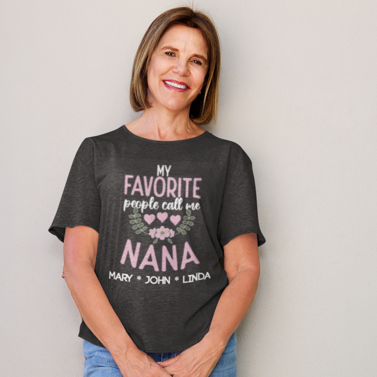 My Favorite People Call Me Nana, Personalized Grandma Shirt With Grandkids Names, Custom Grandma Shirt, Mother Day Gift for Nana