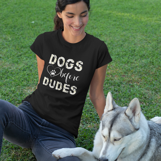 Dogs Before Dudes Shirt, Dog Mom Shirt, Dog Owner Shirt, Dog Shirts for Women, Dog Mom Tee, Doggy Gift, Dog Owner Gift