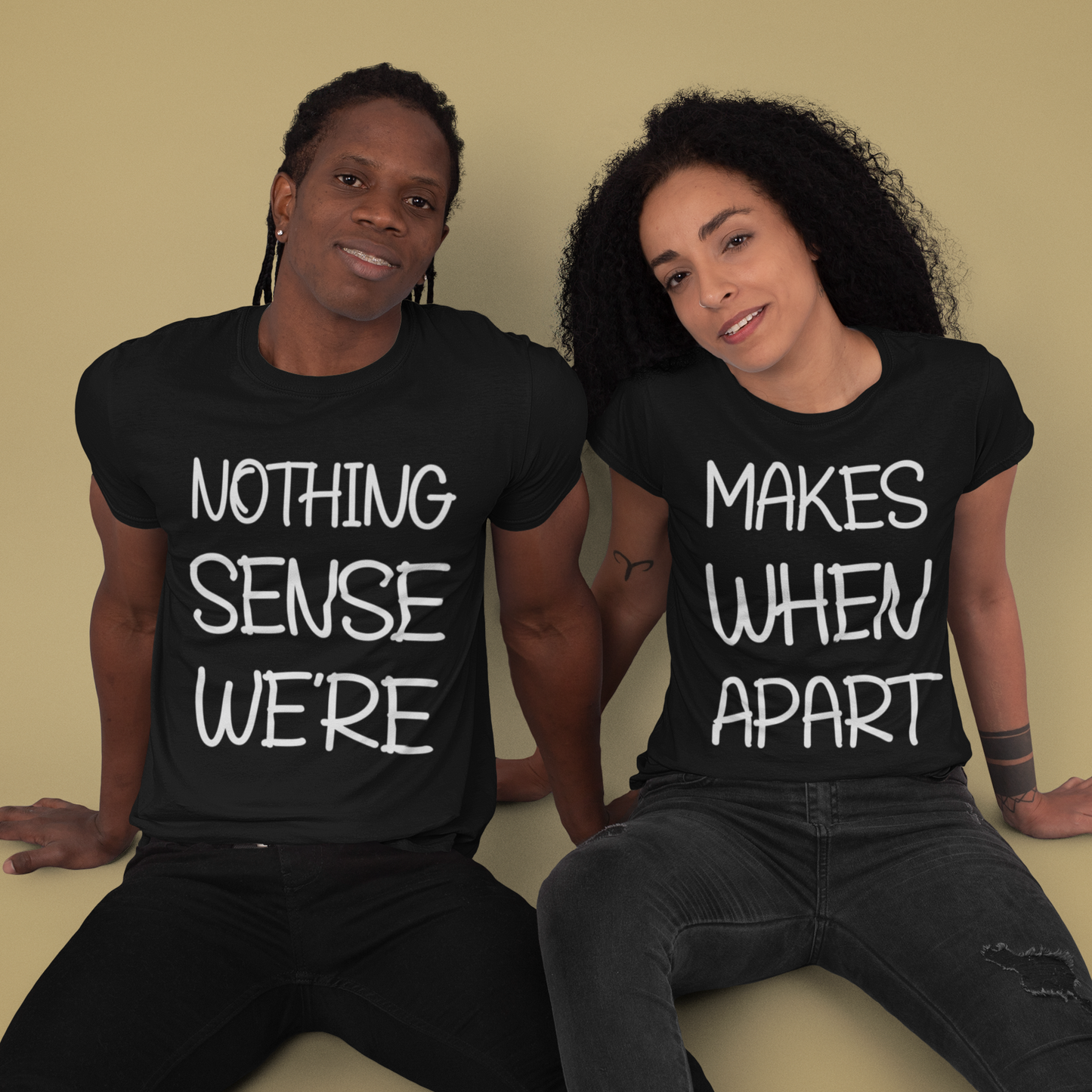 Nothing Makes Sense When We're Apart Shirt, Best Couple Shirt, Wifey Hubby, Best Friends, Women Gift Ideas for Wife, Matching Couple Gift