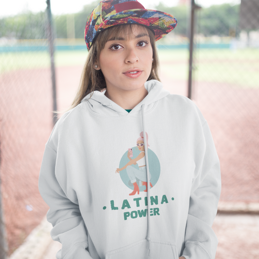 Latina Power - Sudadera con capucha de mezcla pesada para adulto