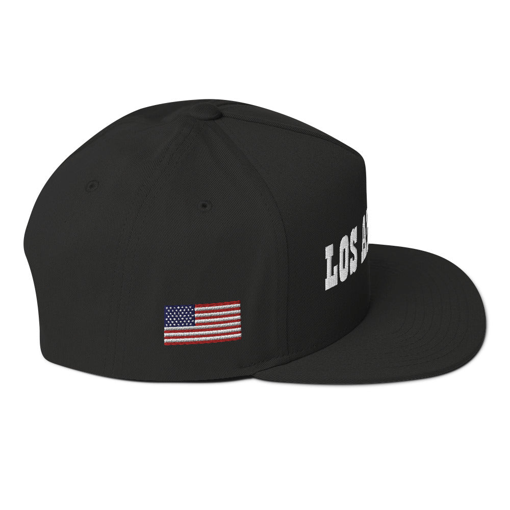 Los Angeles Embroidered Flat Bill Cap