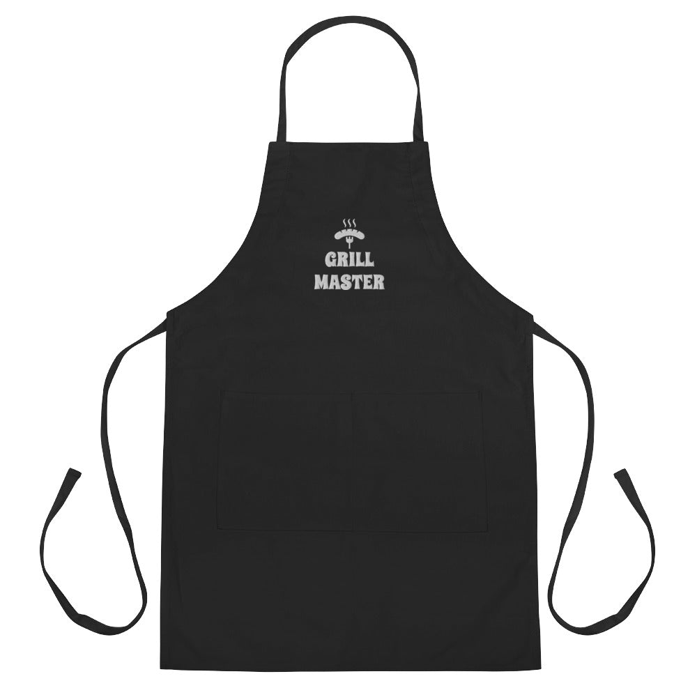 Grill Master Unisex Embroidered Apron, Mother’s Day Gift, Father’s Day Gift, Gift For Her, Bakery Apron, Kitchen Chef Gift, Bake Food Party