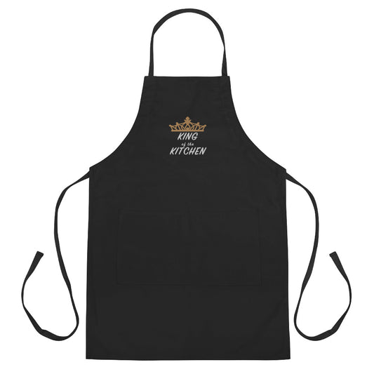 King Of The Kitchen Embroidered Apron, Father’s Day Gift, Gift For Him, Kitchen Chef Gift, BBQ Apron, Funny Birthday Gift For Men, Dad Gift
