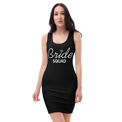 Bachelorette Shirts Bride Squad - Black Dress
